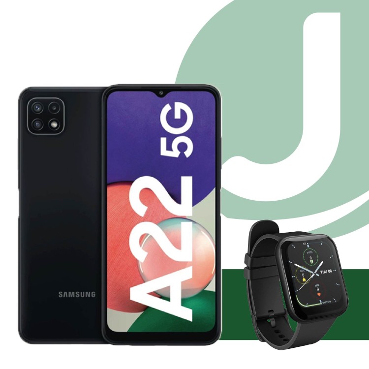 SAMSUNG A22 + RELOJ INTELIGENTE BT 200 STEREN